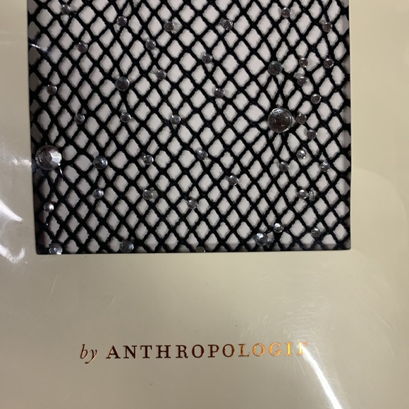 Anthropologie black gem fishnet tights new in package small - Picture 6 of 9